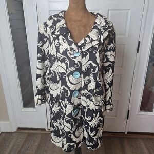 3 Sister Linen Blend, Lined Jacket,  Size L